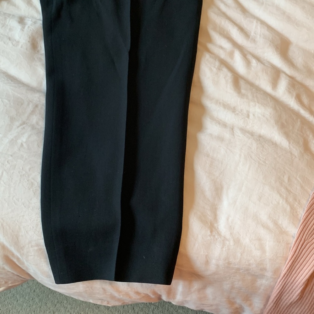 Woman’s lined worsted WOOL, Evans Picone black dress pants size 16w. USA made.
